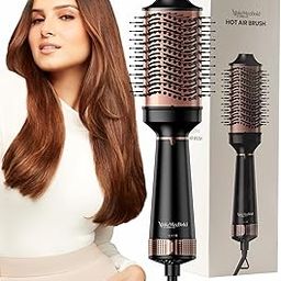 Urban Yog MakeMeeBold Hot Air Brush|2-in-1 Hair Dryer & Straightener with 3 Temp & 2 Speed Settings, 360° Airflow Vents, PTC Fast Heating, Ceramic Plates, Auto Shut-Off,Tangle-Free Bristles,1200 Watt-17