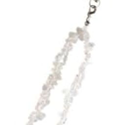 MERISHOPP 2xPhone Chain Strap Hanging Cord Beaded Phone Lanyard for Handbag Phone Camera White|Necklaces & Pendants-image-3