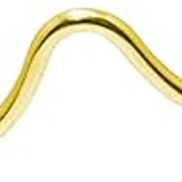 ATORSE Nose Ring Casual Mustache Septum Ring for Wedding Valentine's Day Engagement Gold-16