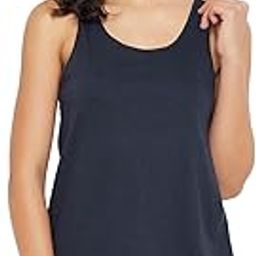 Women's Cotton Chic Basic Tank Top - Navy Blue-picture-10