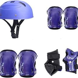 GRIFFIN Protective Gear Set/Kit (Pack of 7) for Ice and Roller Cycling Skating, Skateboard, Hover Board, Biking, Cycling, Skating, Rolling, and Other Extreme Sports for Boy/Girl. (Blue)-image-46