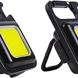 Rechargeable Mini Flashlights 1000 Lumen -COB/Keychain/Bottle Opener/Waterproof (Small, 2, Count)-22