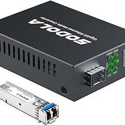SODOLA Gigabit Ethernet Media Converter, SingleMode Dual LC Fiber to Ethernet RJ45 Converter for 10/100/1000Base-Tx to 1000Base-LX(with a SFP SMF 1310-nm Module), up to 20-km-picture-32