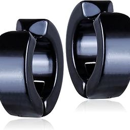 Valentine Stainless Steel Multicolor Black Piercing Kaju Clip on Screw Bali Stud Pierced Earrings men boys boyfriend Alloy Hoop Stud Earring Huggie Plug Cuff Earring Tunnel Magnetic Earring KJNT23-image-89