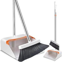 Broom Brush and Dustpan Long Handled Broom Sweep Clean Broom Brush Living Room Dust Supplies Long Handle Dustpan Best Brooms for Household dustpan long handle heavy duty dustpan (pattern no.6)-image-68