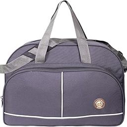 Dhariwal Large Travel Duffle Bag | Spacious Lightweight Luggage with Side Pockets | Water-Resistant Overnight Bag for Men & Women| Ideal for Weekend Travel, Gym & Sports (TRB-514_Grey_50L)-image-3