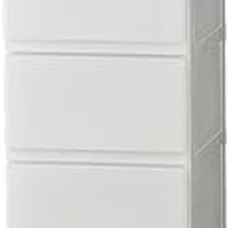 JEJ Astage Decony Cevo Storage Chest with Walls, 5 Tiers, White, Made in Japan, Storage Box, Clothes Drawer-0