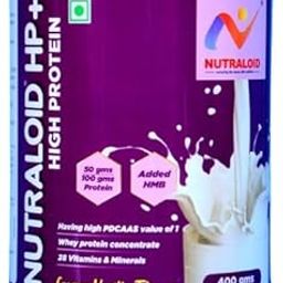 NUTRALOID HP+ High Protein Nutrition Powder with Whey Protein & HMB | 28 Vitamins & Minerals | Creamy Vanilla Flavour | 400g-image-56