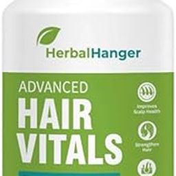 HerbalHanger Advanced Hair Vitals | Promotes Hair Strength & Scalp Care | With Herbal Nutrients | For Men & Women | 30 Tablets | Supports Daily Hairr Wellness | Plant-Based Formula-image-95