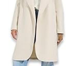 Women’s Longline Coat | Wool Look A-Line Coat with Belted Waist | Stylish Winter Wear for Girls & Women-picture-1