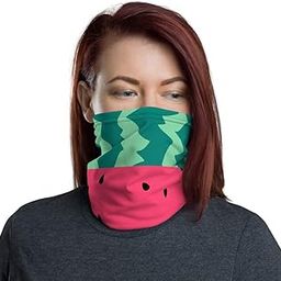 Watermelon Face Covering Neck Gaiter Boho Print Fabric Mouth Cloth Cover Pride Headband Buff Girls Neck Warmer Wind Cold Bandana, Washable Balaclava-image-6