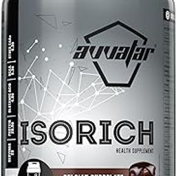 avvatar ISORICH WHEY PROTEIN | 1Kg | Belgian Chocolate Flavour | 28g Protein | 29 Servings | Isolate-22