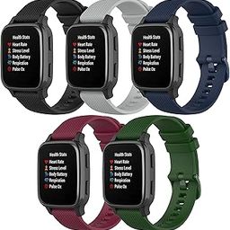 Band for Garmin Venu Sq, Soft Silicone Replacement Watch Band for Garmin Venu/Venu Sq/Venu Sq Music (No Tracker)-image-30