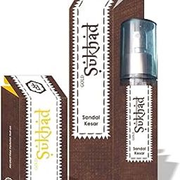Parag fragrances Combo Pack Of Sukhad Perfume 60Ml And Sukhad Attar 6Ml Real Sandal-Kesar Fragrance For Men-29