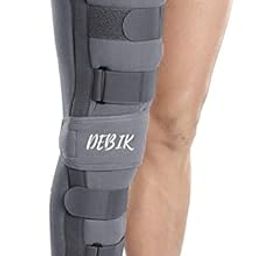 DEBIK Aluminium Knee Immobilizer Brace for Knee support for dislocation injuries ligament tear wraparound five straps for better grip knee stabilizer splint for men & women (LARGE)-27