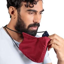 Reversible Reusable Cloth Mask for the Face and Beard for Bearded Men - BEARDO (Pack of 5, Weekday Edit)-40