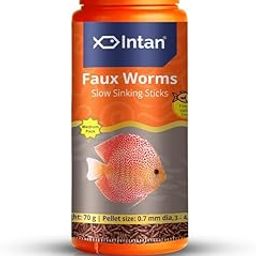 Intan Growel Faux Worm Sticks (0.7Mm X 3-4.5Mm Slow Sinking)|70Gm-Highly Nutritious Ornamental Fish Food for All-Discus, Loaches, Large Tetras & Small Cichlids-13