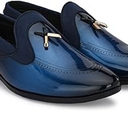 Casual Double Color Tone Patent Leather Shinng Tassel Mocassin Shoe for Men-image-23