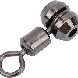 Keenso 20pcs Swivel Connector,European Type Swivel Connector,Fishing Swivel,Fishing Rolling Bearing Swivel Brass Swivel,Gear Connector Copper(L) Fish Pendants Fish Pendants-picture-17