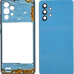 BACKER THE BRAND Compatible with Samsung Galaxy A32 4G (A325F) Replacement Full Body, Back Panel with Side Frame, Cmera Glass, Power Volume Button Blue-25