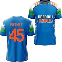 Sports Cricket Team Rohit 45 India Jersey ODI 2025(Kid's, Boy's& Men)-image-65