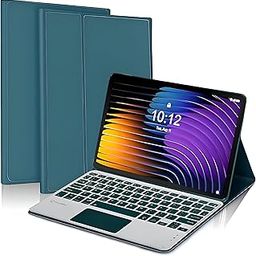 ProElite TouchPad Keyboard case for Xiaomi Mi Pad 7/7 Pro 11.2 inch, Magnetic Detachable Wireless Bluetooth TouchPad Keyboard Mi Pad 7/7 Pro 11.2 inch with Built-in 7-Colors Backlit, Dark Green-6