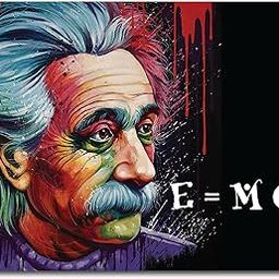 woopme® Creative Albert Eisenstein Theme Printed Mouse Pad Compatible for Laptop Computer Desktop PC Gaming Girls Kids Non Slip Rubber Base L x H 25 x 20 Cm-picture-32