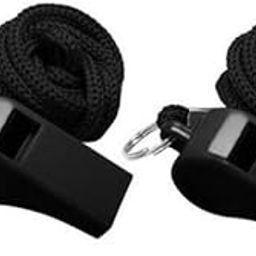 Fit City Coach Referee Whistle with Lanyard (Avon, Black, Pack of 3)-image-40