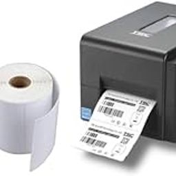 TSC TE 244 Barcode Printer with One Label Roll and One Wax Ribbon Free-image-1