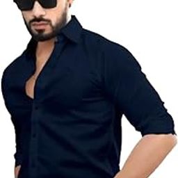Man's Slim Fit Cotton Casual Shirt for Men-image-28