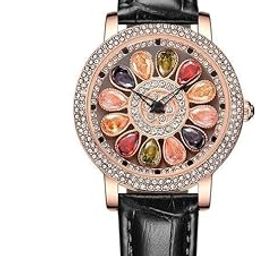 BZ_Latest-Ox-Unique & Trending Rhinestone Alloy Steel Flora Multicolor Diamond Rotating Dial Women Analog Watches for Girls Ladies Series-7-2025 Analog Watch - for Women/Girl-6