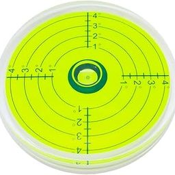 80x12mm Large Bubble Spirit Level Degree Marked Surface Round Levels Circular Level Bubble for Camera, Tripods, RV, Camper, Telescope, Turntables, Phonograph, Woodworking Measuring, etc.-20