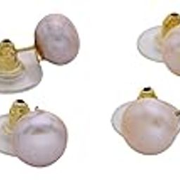 Natural Fresh Water Pearls Studs Combo-image-41