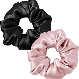 Classic Satin Silk Scrunchies Set Of 2 Scrunchie for Less Hair fall Hairbands Rubber Band Scrunchies Multi Premium Satin Scrunchies, Anti-Hair-Breakage, Hair Ties, Scrunchies Set For Girls, Women, Best Gift For Sister, Mom, Friend, Random Colours-image-38