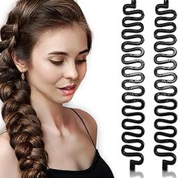 Hair Braider & Styling Tool – Easy-to-Use Automatic Braiding Machine for Perfect Braids, Twist, and Hairstyles – Ideal for All Hair Types 2 Pcs (Black)-image-81