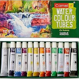 Camlin Water Colour Tubes for Student - 12 Shades, Multicolor-picture-31