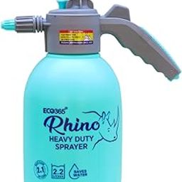 ECO365 Rhino Dual Flow Multipurpose Garden Sprayer 2.2L (Blue) with Adjustable Nozzle for Mist & Jet Flow (Pack of 1) | Strong & Sturdy Pressure Pump Helpful for Gardening, Glass & Car Cleaning-image-28