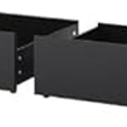 Malm chest drawer Malm Bed storage box for high bed frame (black-brown)-image-64