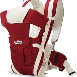 Chinmay Kids 4-In-1 Adjustable Baby Carrier Cum Kangaroo Bag/Baby Carry Sling/Back/Front Carrier For Baby With Safety Belt And Buckle Straps For 0-18 Months (Maroon), Kid-image-67