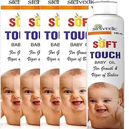 Stelvedic Soft Touch Baby oil | Growth and Vigor of Babies | Scalp and Body Massage Suitable for New Born Baby & Sensitive Skin 100ml (Pack of 4)-31
