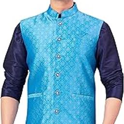 Men's Brocade Nehru Jacket/Waist Coat (518)-picture-12