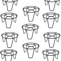 N.A SUPPLIER O-Type Rust Free Iron Indoor/Outdoor Flower Pot Stand - | Plant Stand for Home Garden Balcony Living Room Decor | Gamla Stand | Plant Holder | Black Packs of 11-image-12