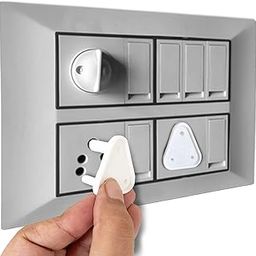 BabyPro BabyProofing Electric Socket Covers (Set of 12) for Baby Safety by Certified Professional Childproofer, Switch Board Covers (White) - Made in India-23