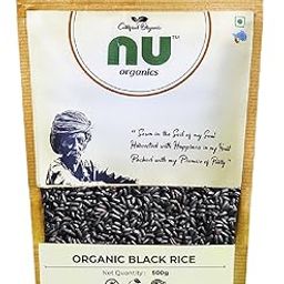 NU organics "Black Rice" - 500 Gram|All Natural, Aromatic Unpolished Kavuni Arisi|100% Certified Organic, Gluten-Free, No Additives-image-40