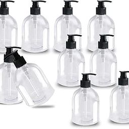 Naturegoon Empty Plastic Multi-Purpose Transparent Pump Bottle 300 ml(Pack of 10) | Ideal use for Oil, Liquid, Sanitizers, Shampoo, Soap Dispenser. (Pack of 10)-picture-17