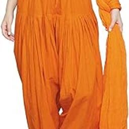 Women's Cotton Plain Patiala Salwar with Dupatta Set || Cotton Patiala Salwar (Pants) for Women's Premium Cotton Readymade Salwar (Free Size)-image-59