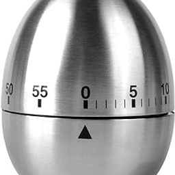 Jayron JR-WG015 Egg Kitchen Timer Stainless Steel Mechanical Rotating Alarm 60 Minutes Count Down Timer for Cooking Learning-20