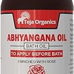 Abhyangana Oil enriched with Rose by Teja Organics I 200ml I Bath Oil-image-91