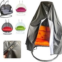Flying Arrow Waterproof and Dust Protector Dual Swing Chair Cover Polyester Patio Hanging Durable Lightweight with Zipper Fits. (Large) Dual Seater-image-45