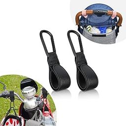 Baby Stroller Hooks for Bags,2 PCS,Universal Stroller Clips and Hooks with Metal Carabiner,Stroller Accessories for Stroller, Bike, Pram, Motorbike, Shopping Cart-12